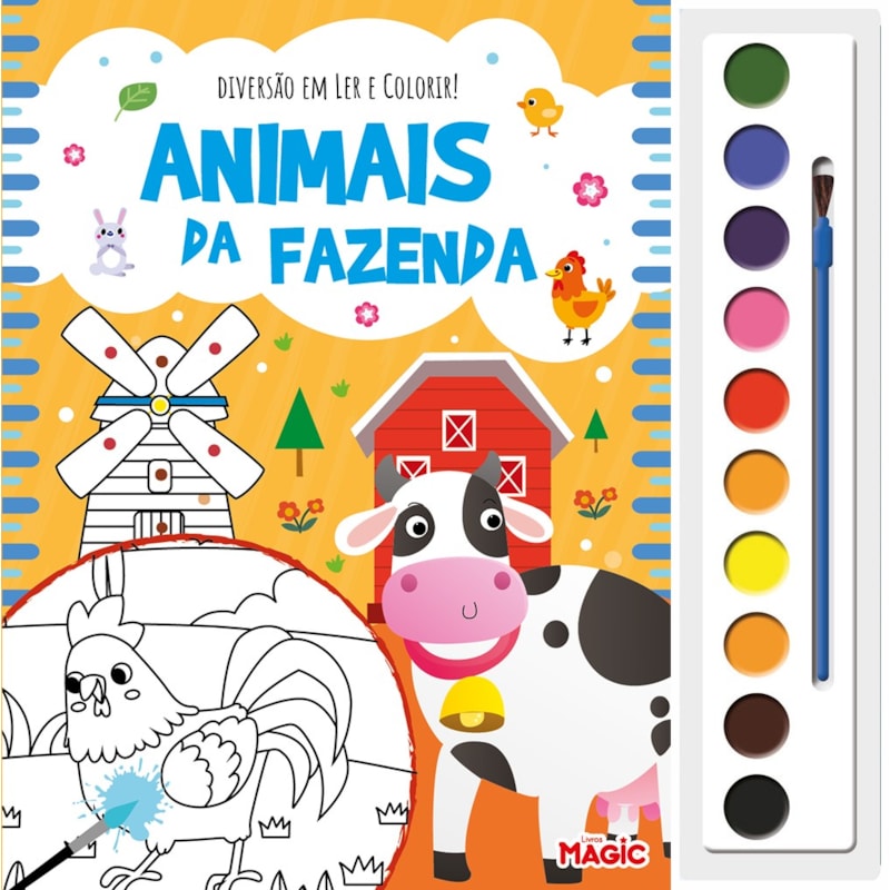 DIVERSÃO EM LER E COLORIR - ANIMAIS DA FAZENDA
