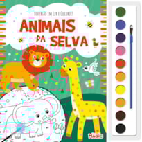 DIVERSÃO EM LER E COLORIR - ANIMAIS DA SELVA