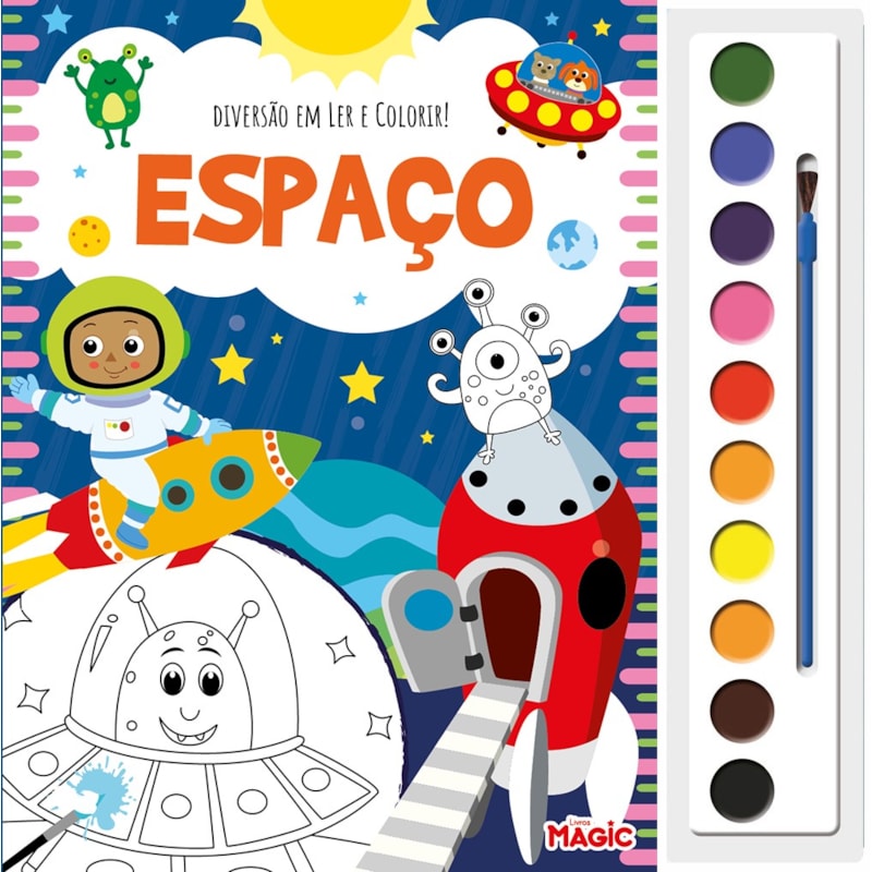 DIVERSÃO EM LER E COLORIR - ESPAÇO