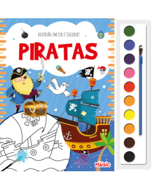 DIVERSÃO EM LER E COLORIR - PIRATAS