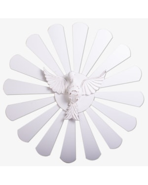 DIVINO ESPÍRITO SANTO MADEIRA BRANCO 60CM DE ALTURA