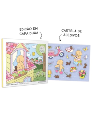 DO DIA PARA A NOITE (DAY TO NIGHT): LIVRO DE COLORIR OFICIAL BOBBIE GOODS - EDIÇÃO EM CAPA DURA COM CARTELA DE ADESIVOS