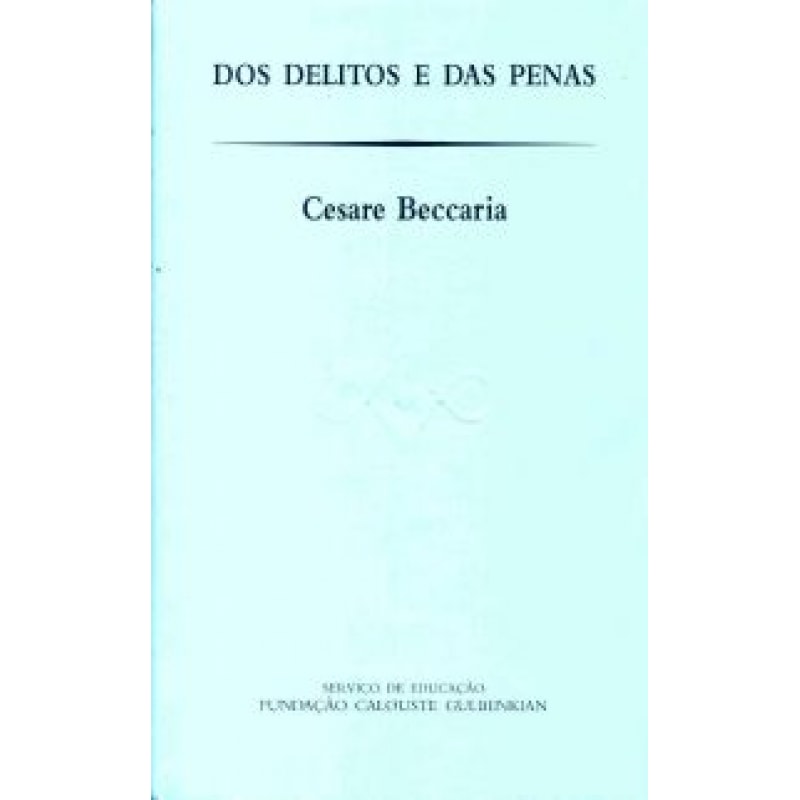 Dos delitos e das penas