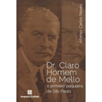 DR CLARO HOMEM DE MELLO  - O PRIMEIRO PSIQUIATRA DE SAO PAULO