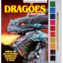 DRAGÕES LIVRO PARA PINTAR COM AQUARELA