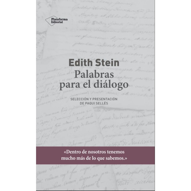 EDITH STEIN: PALABRAS PARA EL DIALOGO