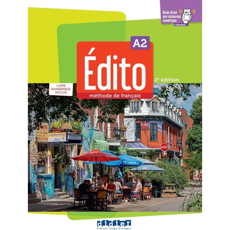 EDITO A2 - LIVRE ELEVE + LIVRE NUMERIQUE + DIDIERFLE.APP - 2EME ED.