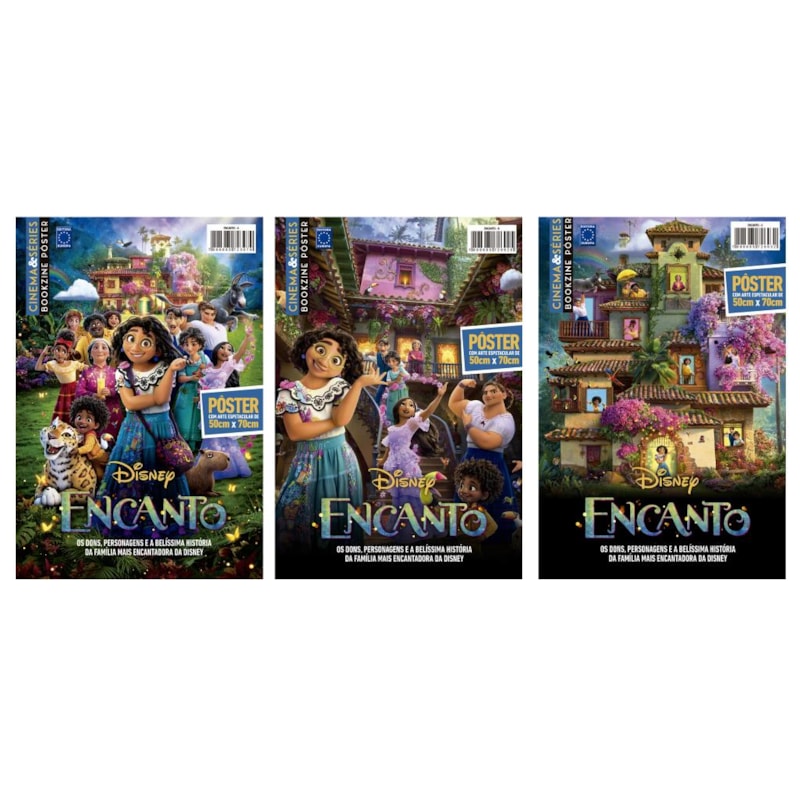 ENCANTO - COLEÇÃO 3 PÔSTERES - SUPERPÔSTER CINEMA E SÉRIES