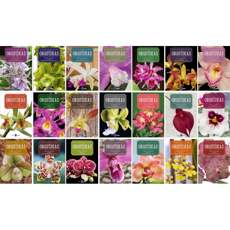 ENCICLOPÉDIA DAS ORQUÍDEAS (COLEÇÃO - 21 VOLUMES)