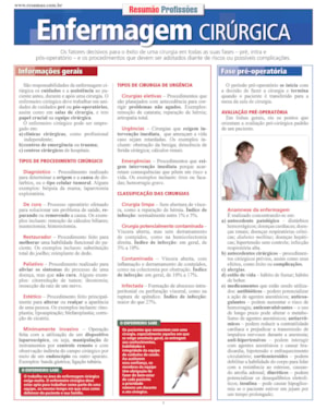 ENFERMAGEM CIRURGICA - 1ª