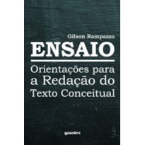 Ensaio - Orientações para a redação do texto conceitual