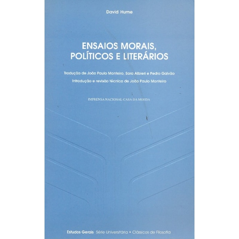 ENSAIOS MORAIS POLITICOS E LITERARIOS