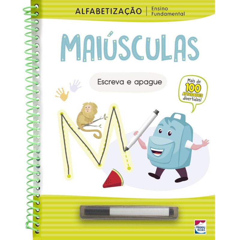 ENSINO FUNDAMENTAL ALFABETIZAÇÃO ESCREVA E APAGUE: MAIÚSCULAS