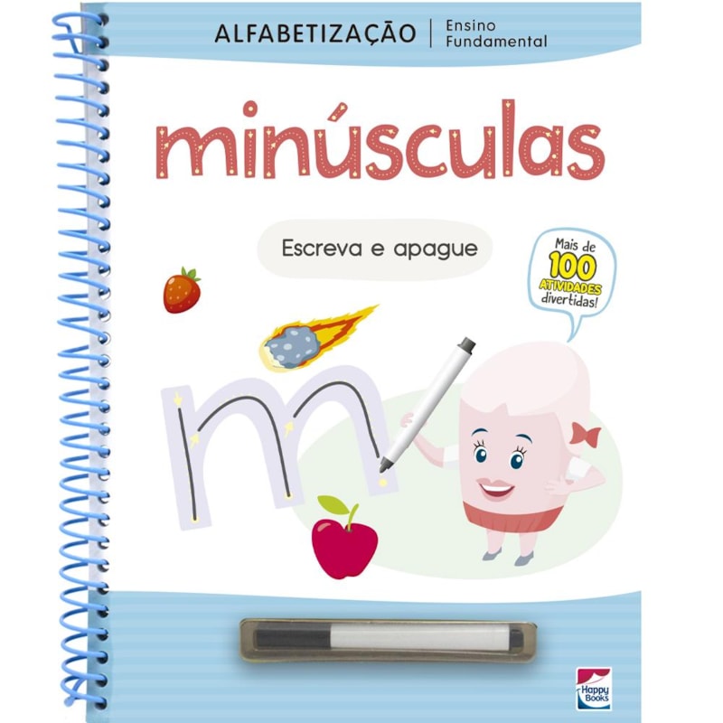 ENSINO FUNDAMENTAL ALFABETIZAÇÃO ESCREVA E APAGUE: MINÚSCULAS