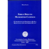 ERRO E DOLO NO MATRIMONIO CANONICO