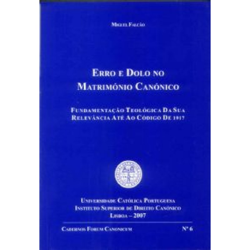 ERRO E DOLO NO MATRIMONIO CANONICO