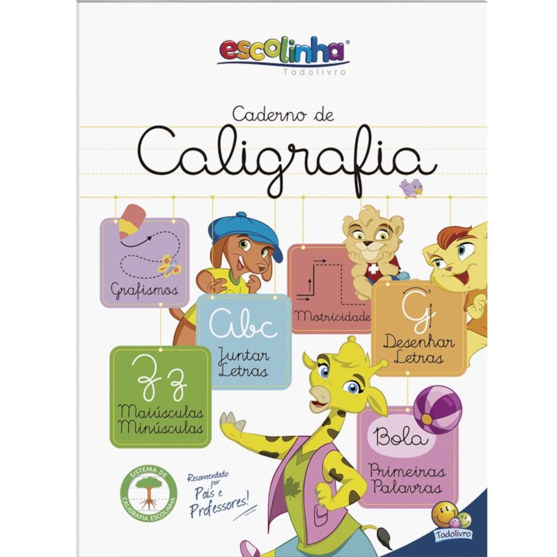 Escolinha Caderno de Caligrafia