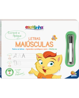 ESCOLINHA ESCREVA E APAGUE II: LETRAS MAIÚSCULAS