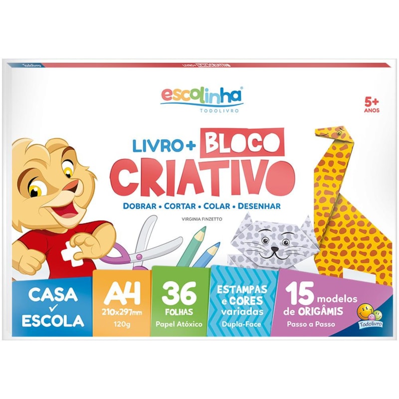 Escolinha Livro+A4 Bloco Criativo (Origami)