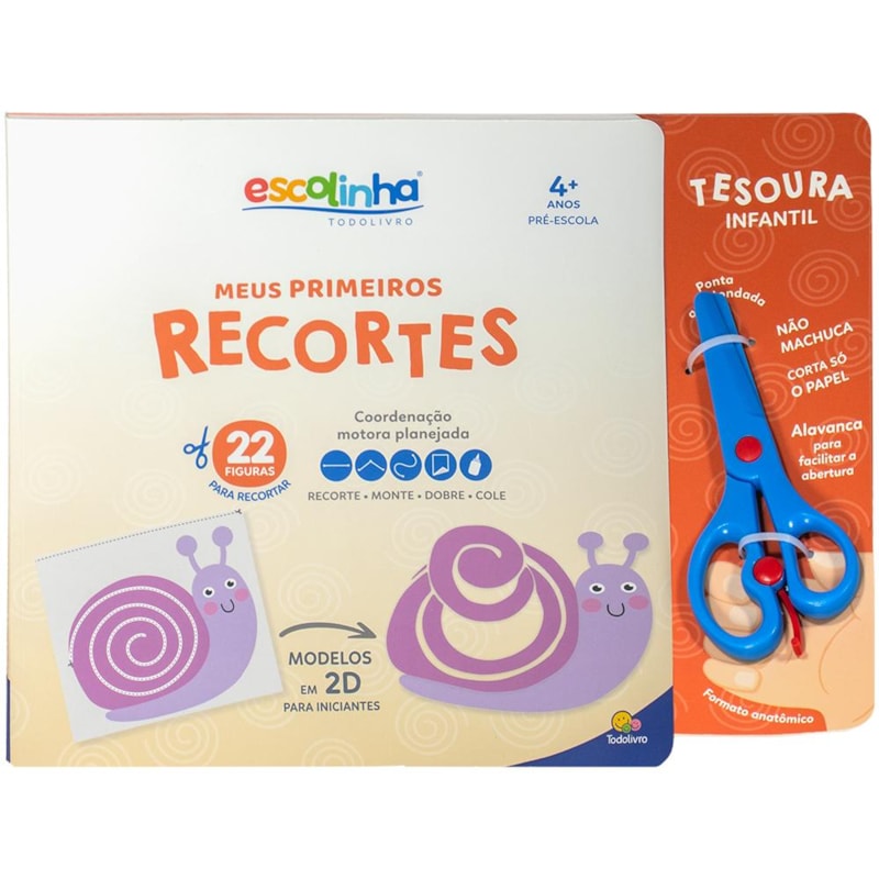 ESCOLINHA MEUS PRIMEIROS RECORTES: +4 ANOS