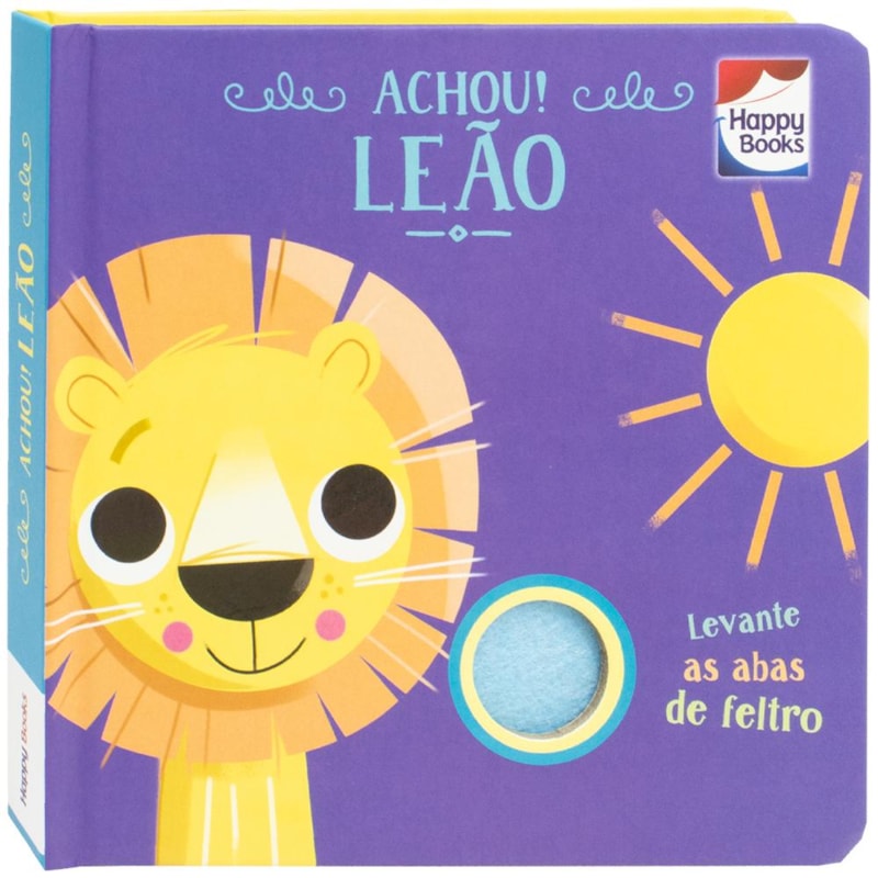 ESCONDE-ESCONDE COM FELTROS: ACHOU! LEÃO