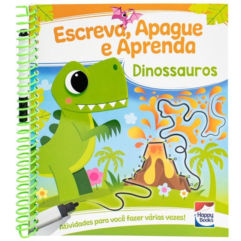 ESCREVA, APAGUE E APRENDA: DINOSSAUROS