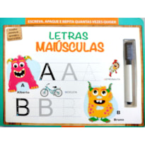 Escreva, apague e repita - letras maiúsculas