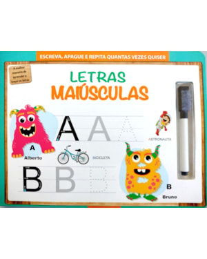 Escreva, apague e repita - letras maiúsculas