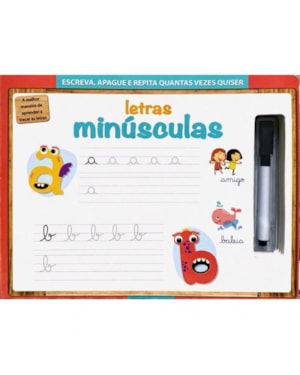 ESCREVA, APAGUE E REPITA - LETRAS MINUSCULAS