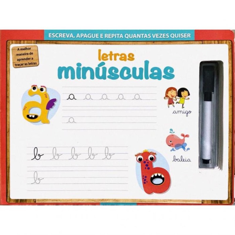 ESCREVA, APAGUE E REPITA - LETRAS MINUSCULAS
