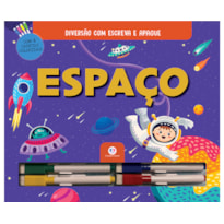 ESPAÇO - COM CANETAS COLORIDAS PARA ESCREVER A APAGAR