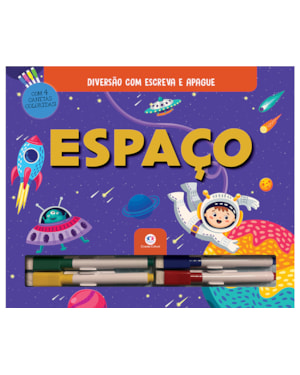 ESPAÇO - COM CANETAS COLORIDAS PARA ESCREVER A APAGAR