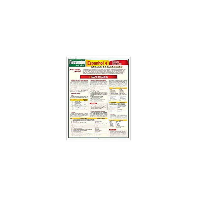 ESPANHOL 4 - FALAR E ESCREVER - RESUMAO