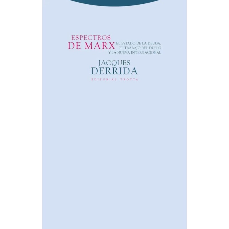 ESPECTROS DE MARX
EL ESTADO DE LA DEUDA, EL TRABAJO DEL DUELO Y LA NUEVA INTERNACIONAL