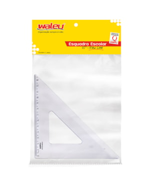 ESQUADRO WALEU 45º X21CM ACRILICO