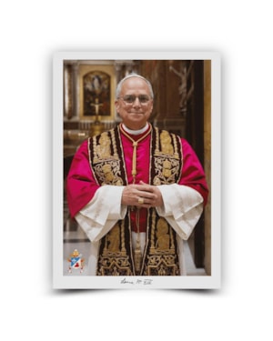 ESTAMPA OFICIAL DO PAPA LEÃO XIV 44X60