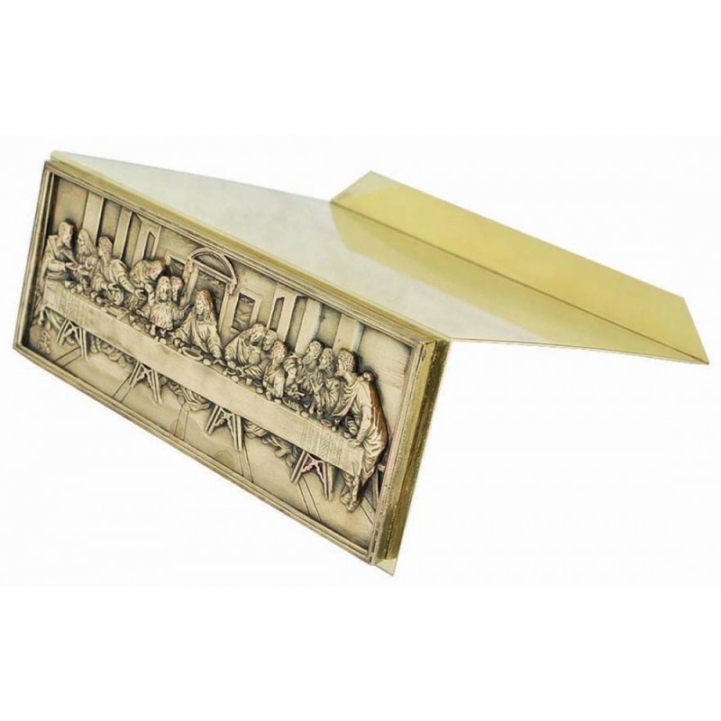 ESTANTE PARA MISSAL SANTA CEIA DOURADO