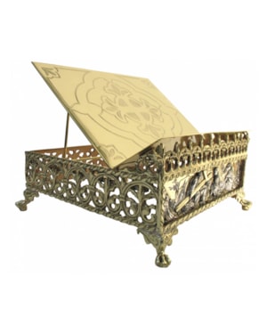 ESTANTE PARA MISSAL VIA SACRA DOURADO