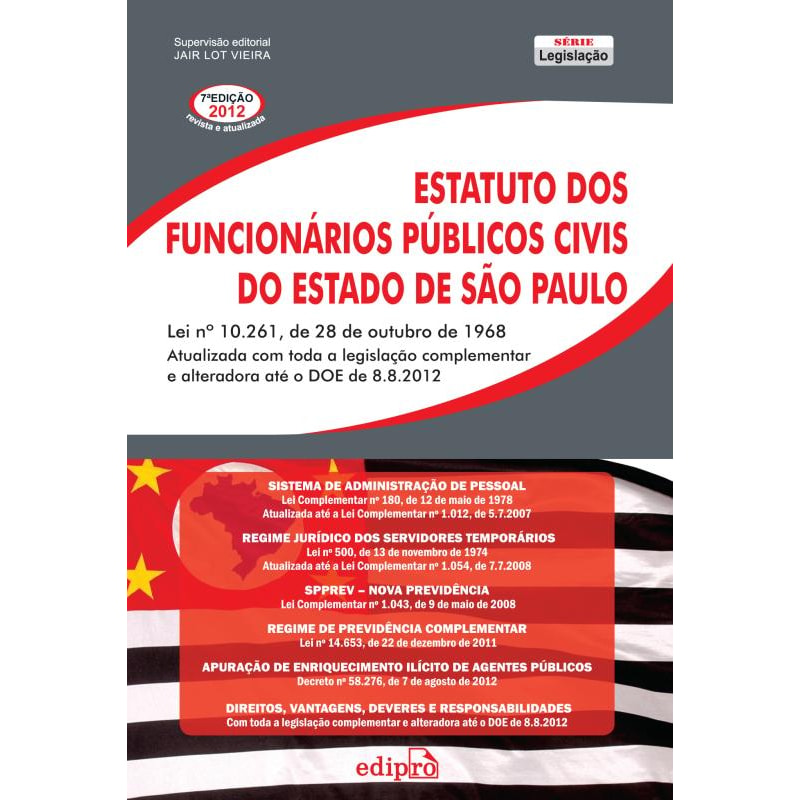 ESTATUTO DOS FUNCIONÁRIOS PÚBLICOS CIVIS DO ESTADO DE SÃO PAULO