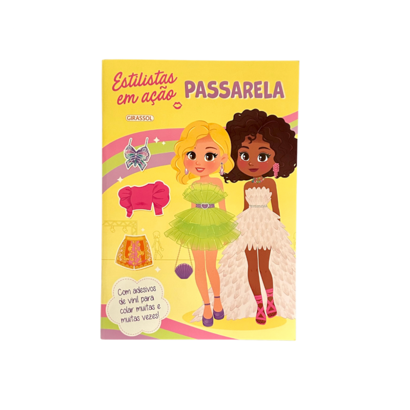 ESTILISTAS EM AÇÃO: PASSARELA - COM ADESIVOS DE VINIL PARA COLAR MUITAS VEZES!