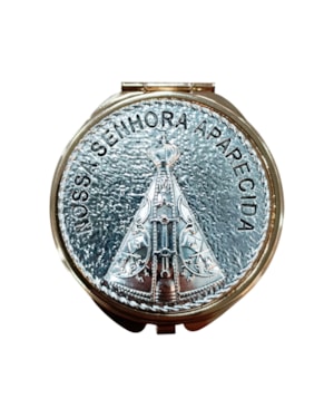 ESTOJO PARA TERÇO NOSSA SENHORA APARECIDA DOURADO