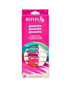 ESTOJO TINTA GUACHE 12 ML REEVES C/ 12 CORES