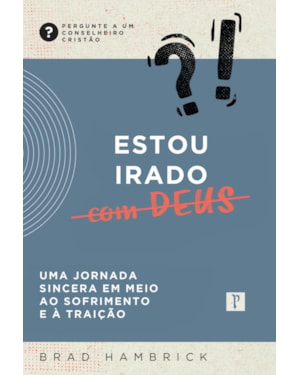 ESTOU IRADO COM DEUS - UMA JORNADA SINCERA EM MEIO AO SOFRIMENTO E À TRAIÇÃO