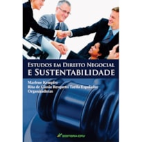 ESTUDOS EM DIREITO NEGOCIAL E SUSTENTABILIDADE