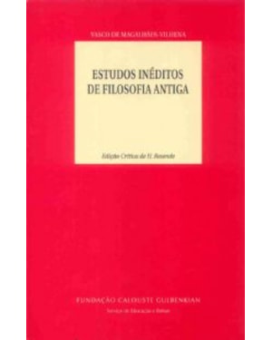Estudos inéditos de filosofia antiga