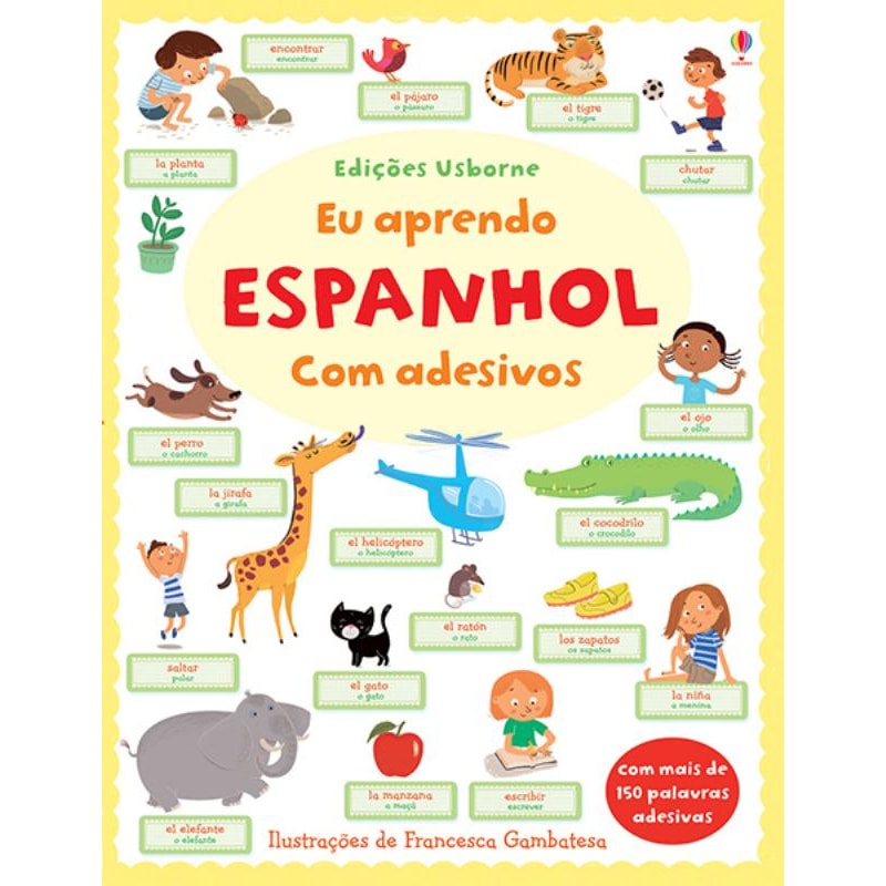 EU APRENDO ESPANHOL COM ADESIVOS