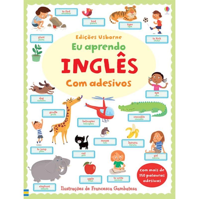 EU APRENDO INGLÊS COM ADESIVOS