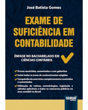EXAME DE SUFICIÊNCIA EM CONTABILIDADE - ÊNFASE NO BACHARELADO EM CIÊNCIAS CONTÁBEIS