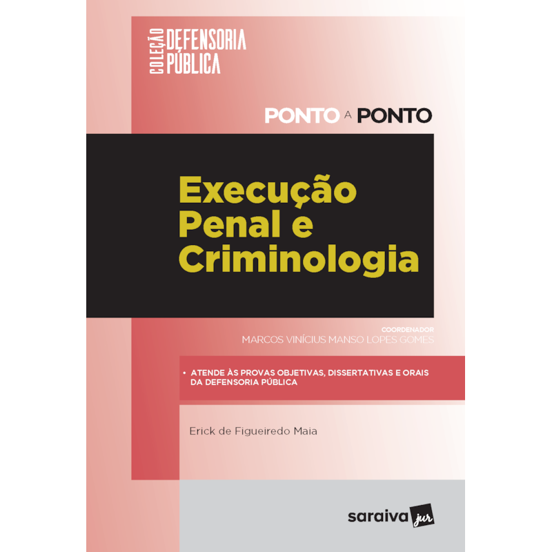 EXECUÇÃO PENAL E CRIMINOLOGIA: DEFENSORIA PÚBLICA - PONTO A PONTO