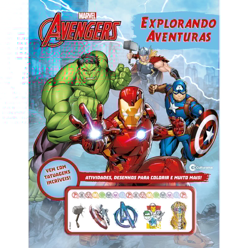 EXPLORANDO AVENTURAS - VINGADORES COM TATUAGENS